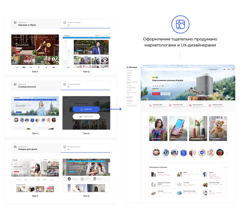 Купить Аспро Максимум. Готовые блоки, посадочные страницы Разработка интернет магазина